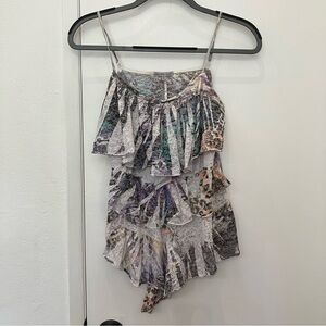 Charlotte Russe Multicolor Ruffle Tank, XL